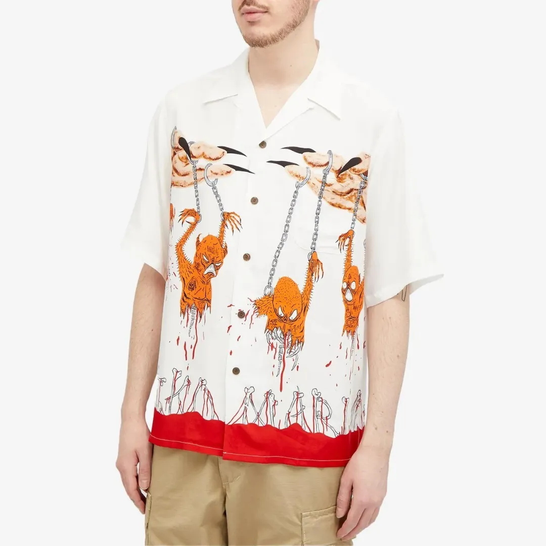 WACKO MARIA  |Button-down Street Style Short Sleeves Shirts