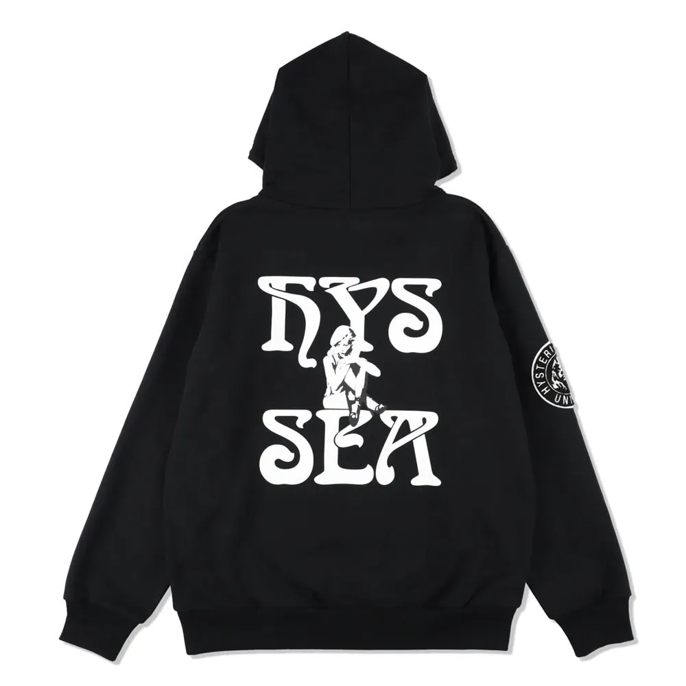 WIND AND SEA  |Unisex Street Style Collaboration Logo Skater Style Hoodies