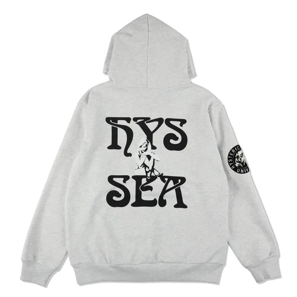 WIND AND SEA  |Unisex Street Style Collaboration Logo Skater Style Hoodies