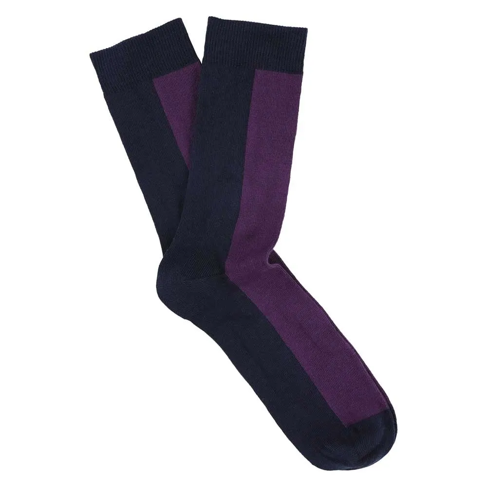 Women Chess Socks - Dress Blue / Purple