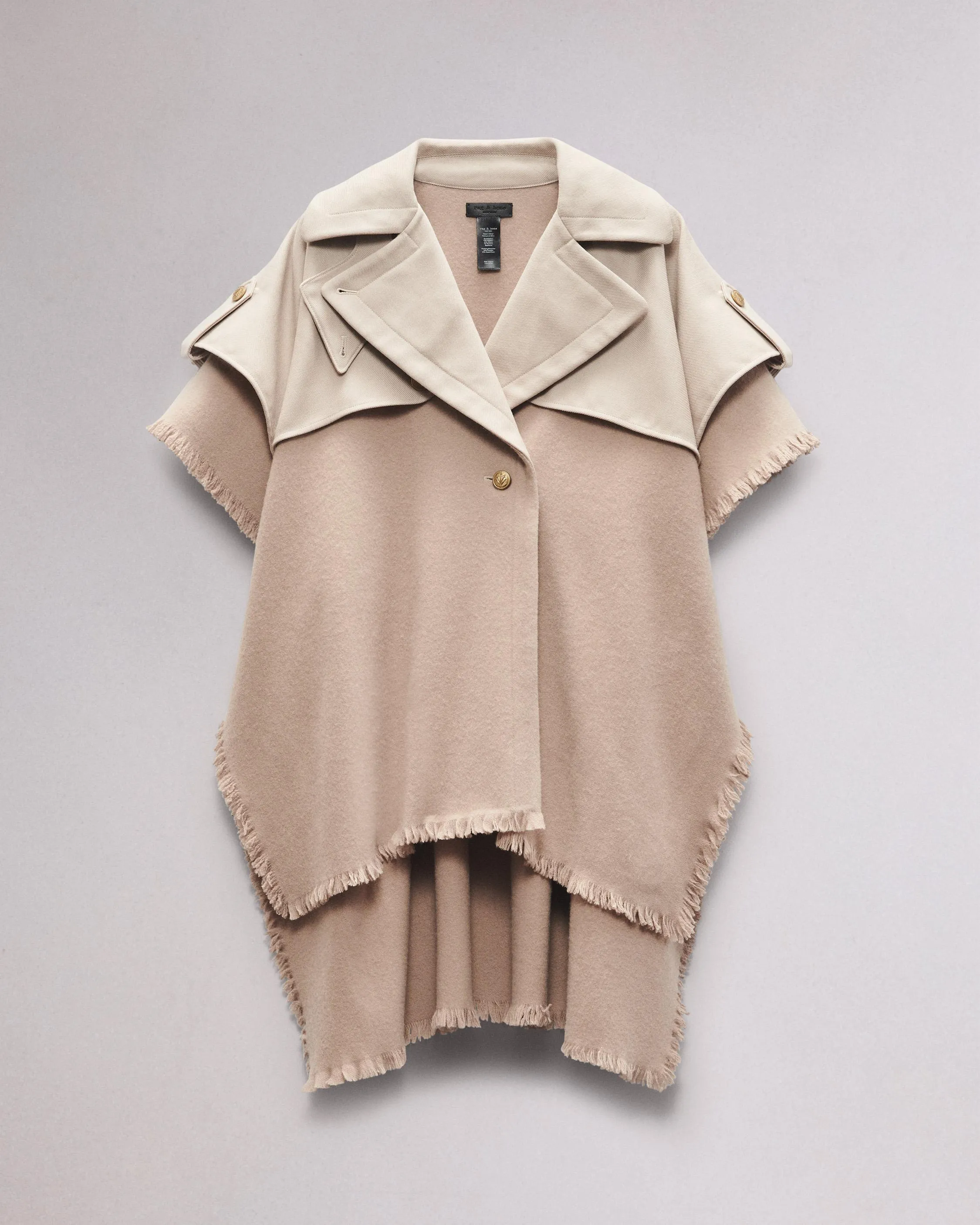 Wool Trench Poncho