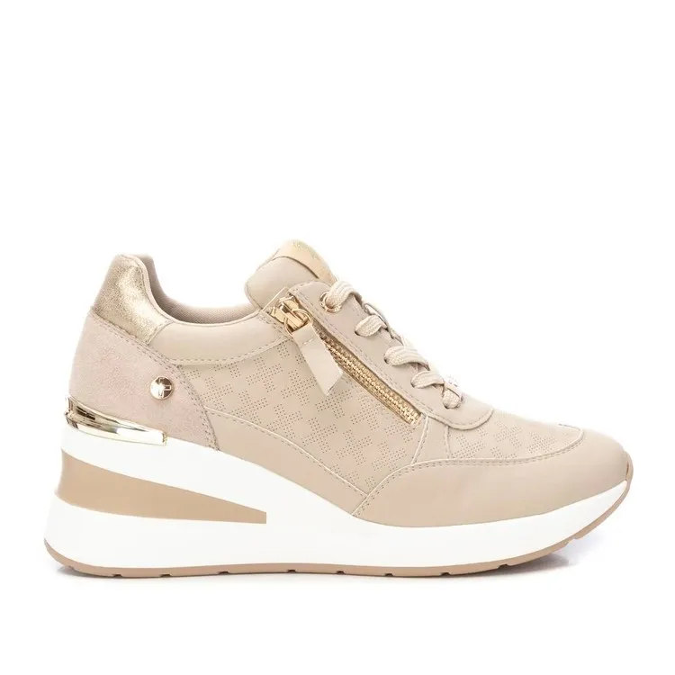 XTI 142413 Scarpe Donna Sneaker Stringati Beige