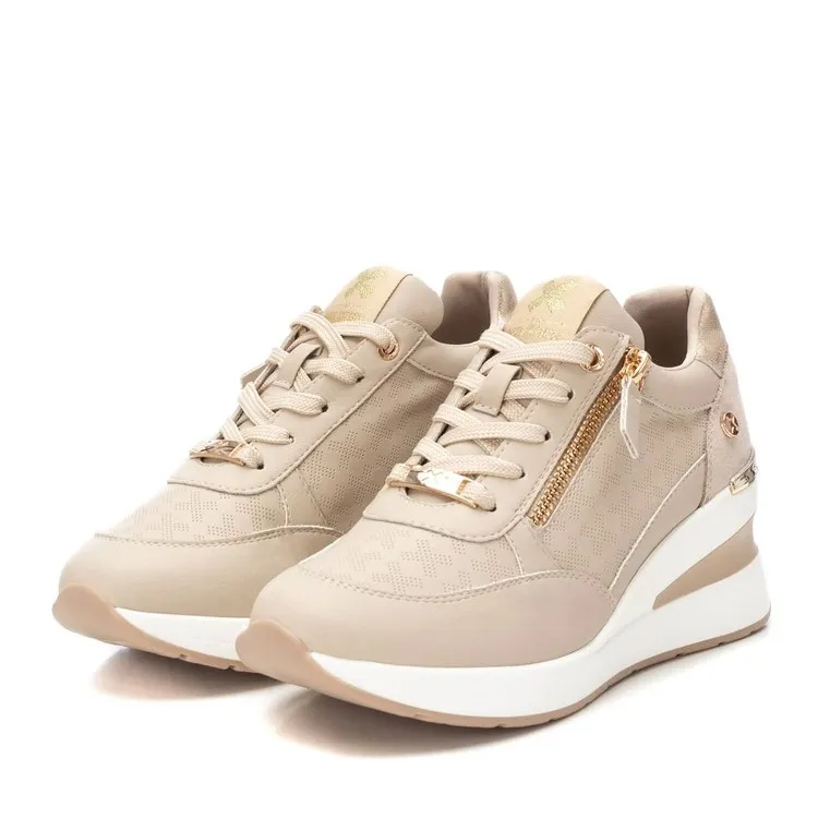 XTI 142413 Scarpe Donna Sneaker Stringati Beige